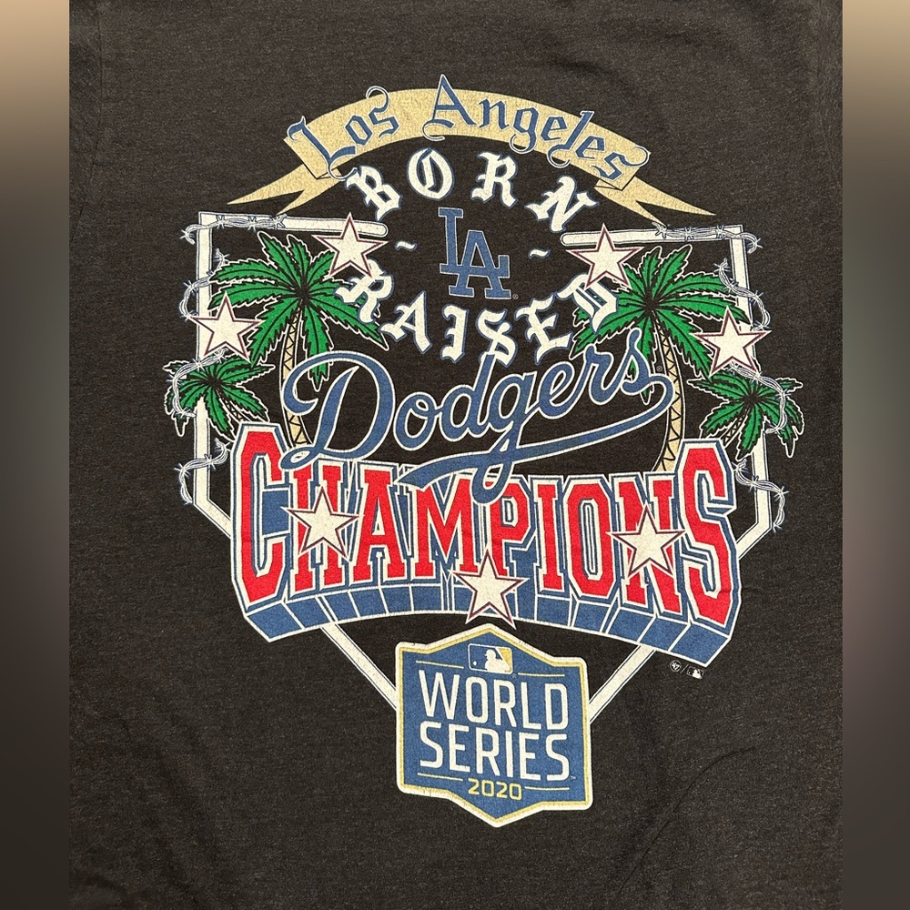 LA Dodgers - ‘47 Born x Raised - 2020 World Series Champions Shirt - 2XL - Picture 3 of 8